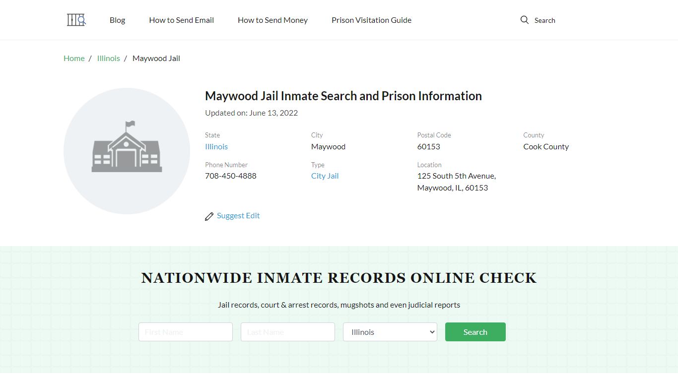 Maywood Jail Inmate Search, Visitation, Phone no ...