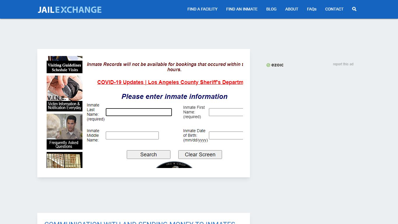 Los Angeles County Jail Inmates | Arrests | Mugshots | CA